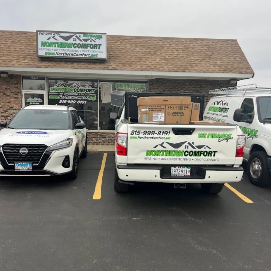 photo of HVAC Trucks in Parking Lot